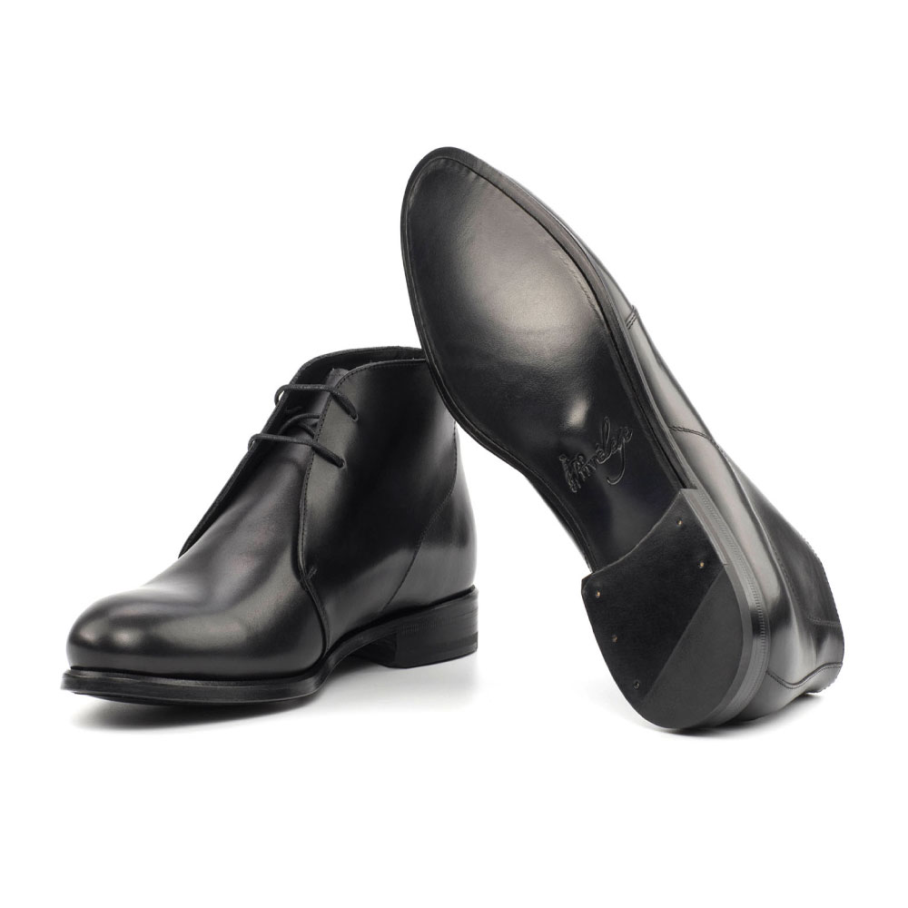 Black Florence Lace Up Boot