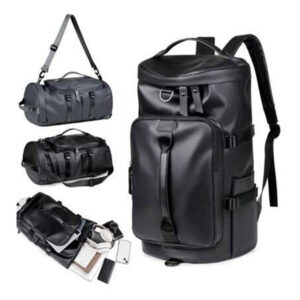 Multifunction Black PU Leather Back