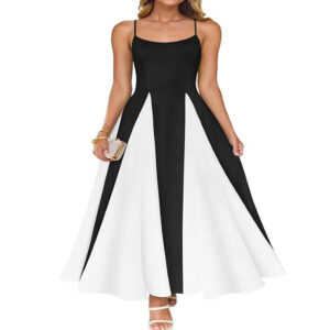 ZESICA Strap Cocktail Maxi Dresses 2025