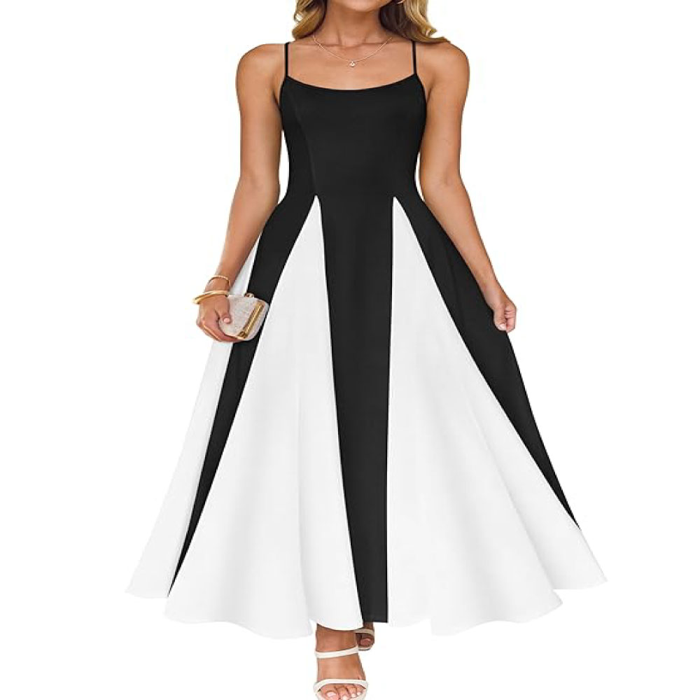 ZESICA Strap Cocktail Maxi Dresses 2025